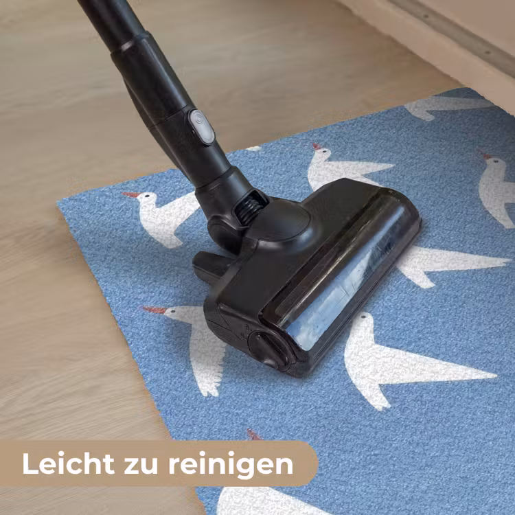 Vogels - Wit - Patroon Deurmat klein -reinigen_DE