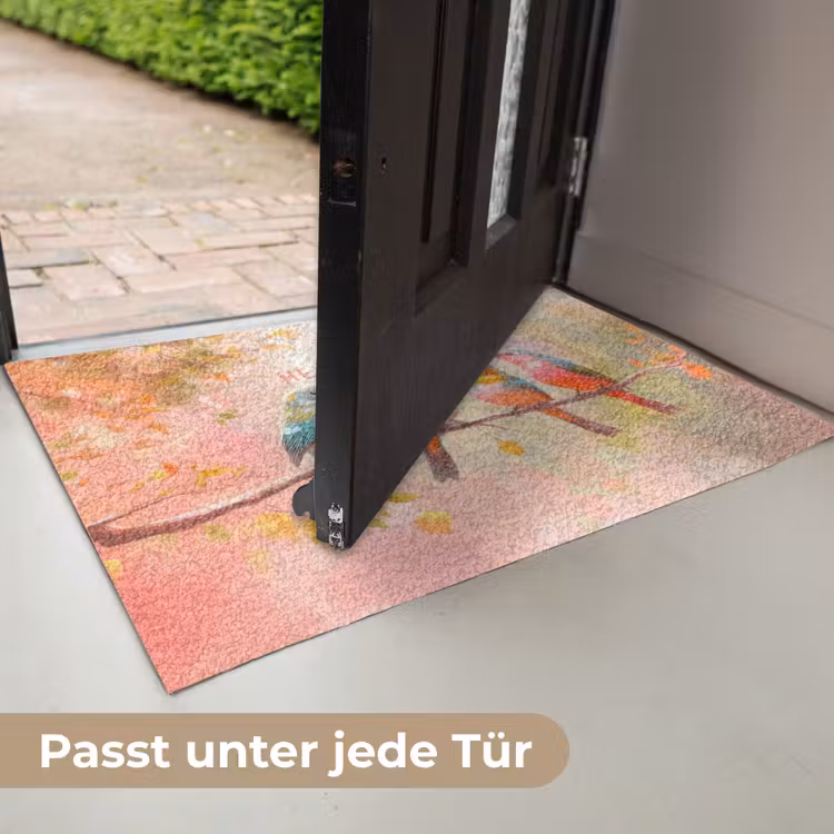 Vogels - Tak - Quote - Roze Deurmat klein -USP_DE