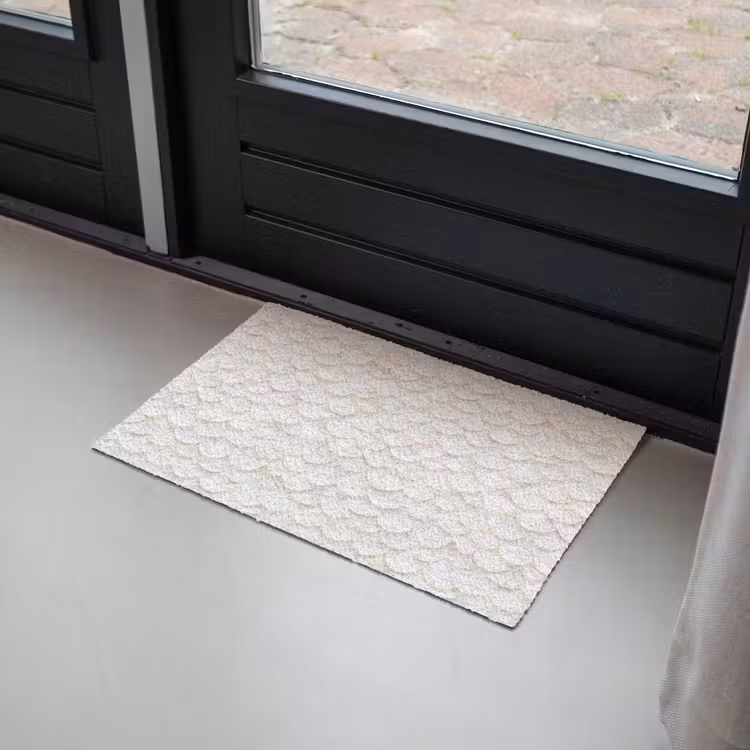 Schubben - Wit - Elegant Deurmat klein 898 -sfeer2