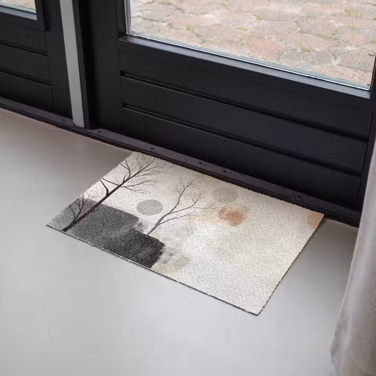 Wabi sabi - Beige - Plant Deurmat klein -sfeer2