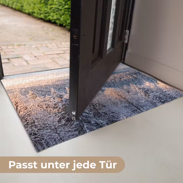 Bos - Bergen - Goud - Winter - Warm Deurmat klein -USP_DE