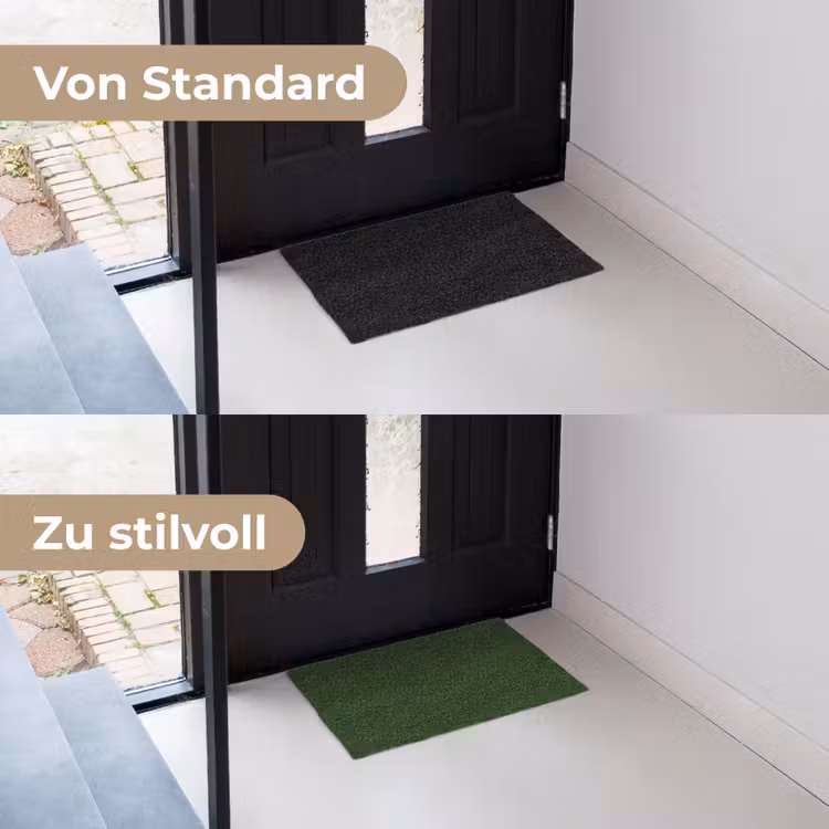 Forest - Green - Groen Deurmat klein 898 -voor-na_DE