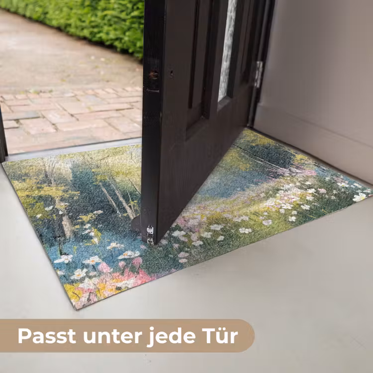 Bos - Schilderstijl - Kleurrijk Deurmat klein -USP_DE