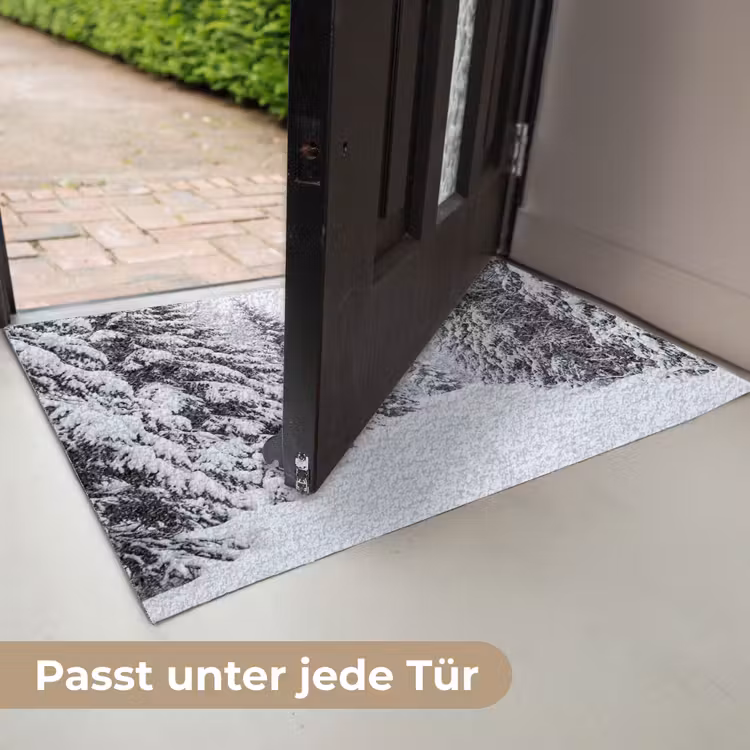 Bos - Winter - Sneeuw - Pad - Natuur Deurmat klein -USP_DE