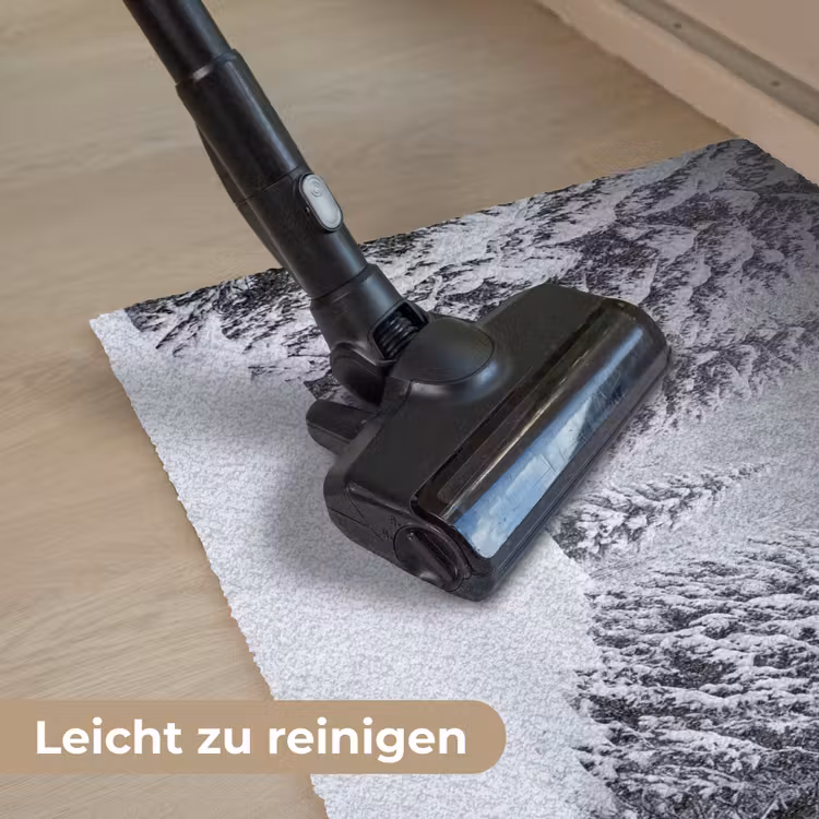 Bos - Winter - Sneeuw - Pad - Natuur Deurmat klein -reinigen_DE