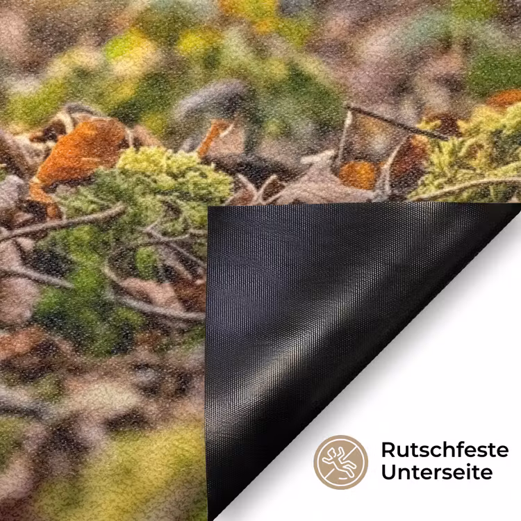 Houtsnip - Bos - Bladeren - Herfst - Gecamoufleerd Deurmat klein -antislip_DE
