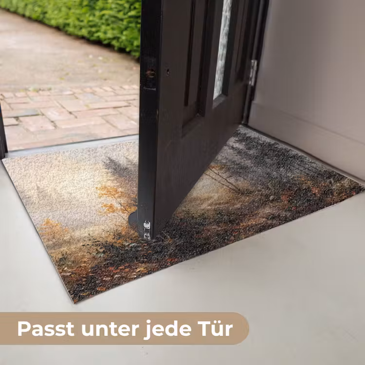 Bospad - Herfstbladeren - Natuur - Schilderachtig - Oranje Deurmat klein -USP_DE
