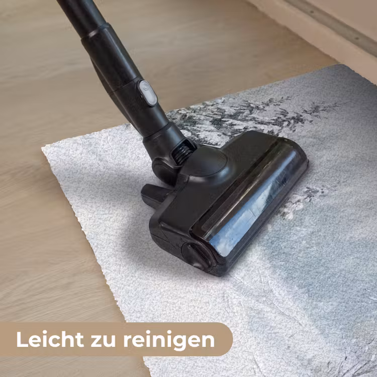 Bospad - Dennen - Sneeuw - Winter - Rustgevend Deurmat klein -reinigen_DE