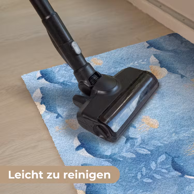 Walvissen - Oceaan - Blauw Deurmat klein 898 -reinigen_DE
