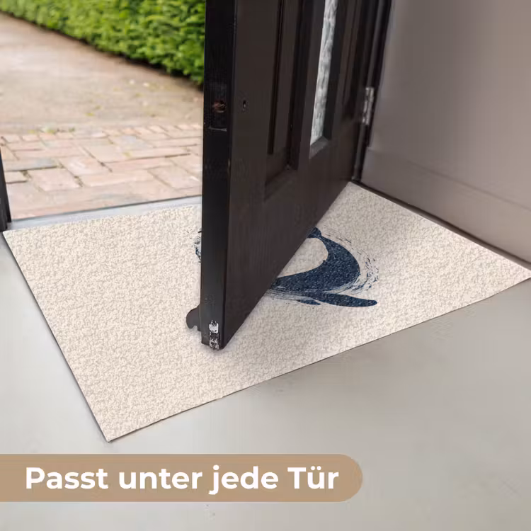 Walvissen - Spetters - Cirkel - Donkerblauw Deurmat klein -USP_DE