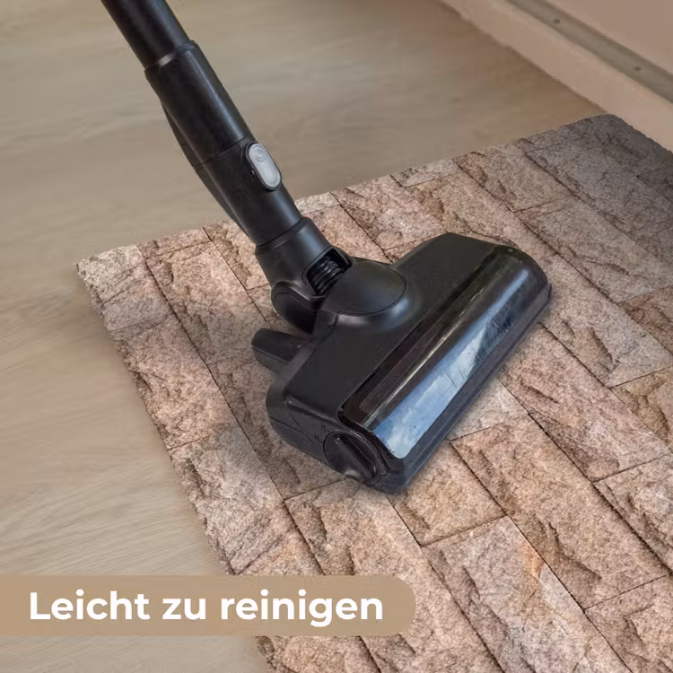 Muur - Steen - Ruw - Textuur - Beige Deurmat klein -reinigen_DE
