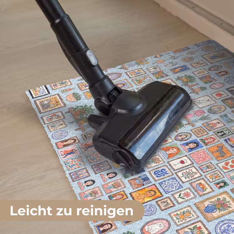 Wanddecoratie - Collectie - Huis - Illustratief - Kleurrijk Deurmat klein -reinigen_DE