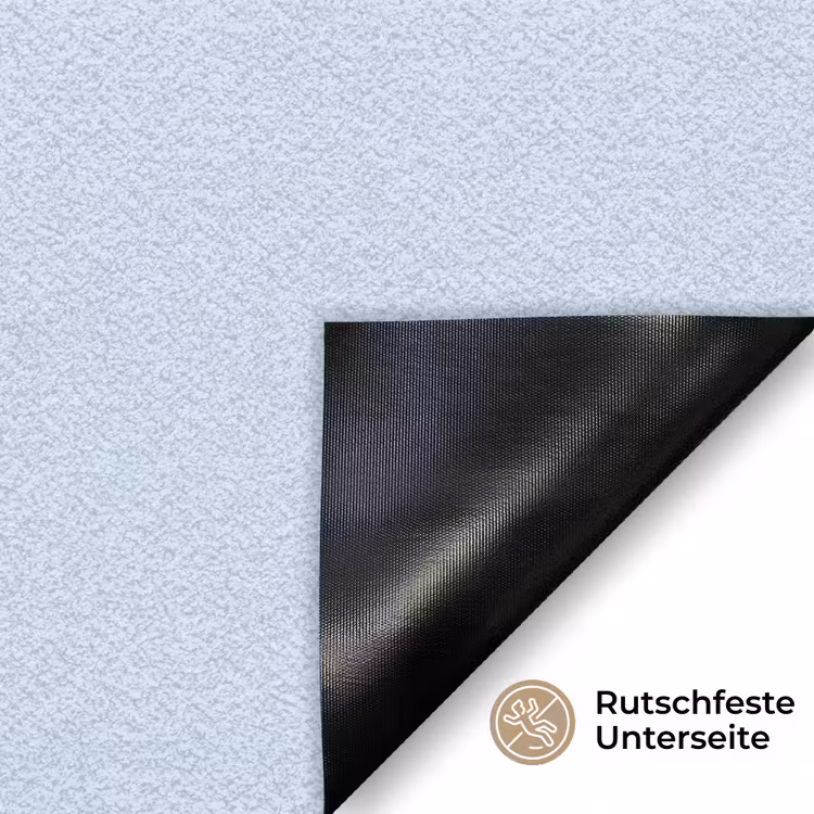 Why not - Blauw - Licht blauw - Quote Deurmat klein -antislip_DE