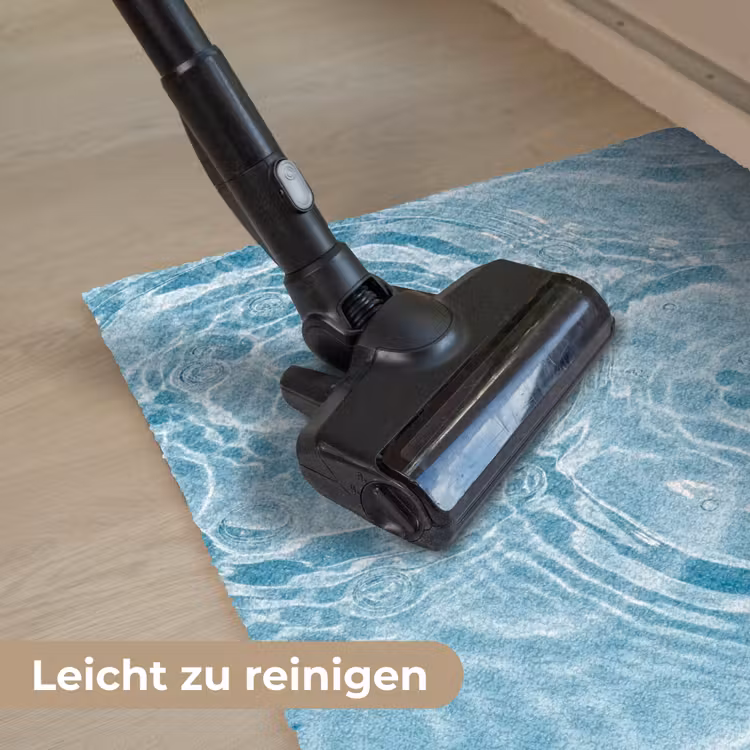 Water - Blauw - bubbels Deurmat klein -reinigen_DE