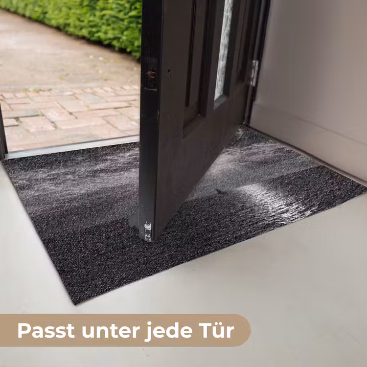 Water - Boot - Lucht - Natuur - Zwart-wit Deurmat klein -USP_DE