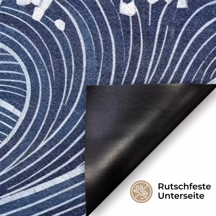 Water - Mozaïek - Landschap - Modern - Blauw Deurmat klein -antislip_DE