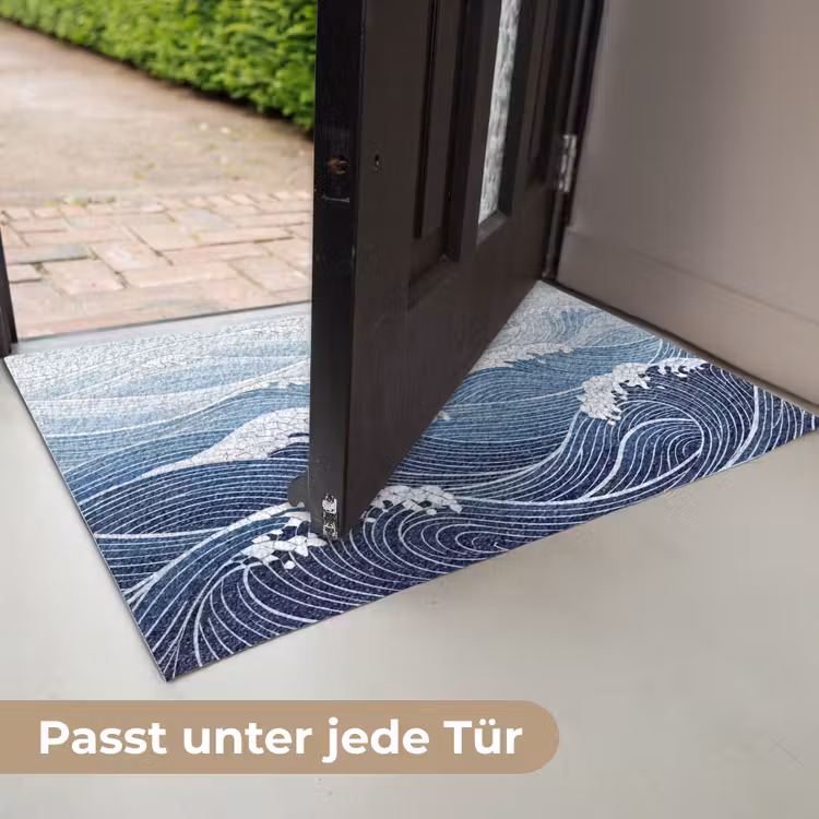 Water - Mozaïek - Landschap - Modern - Blauw Deurmat klein -USP_DE