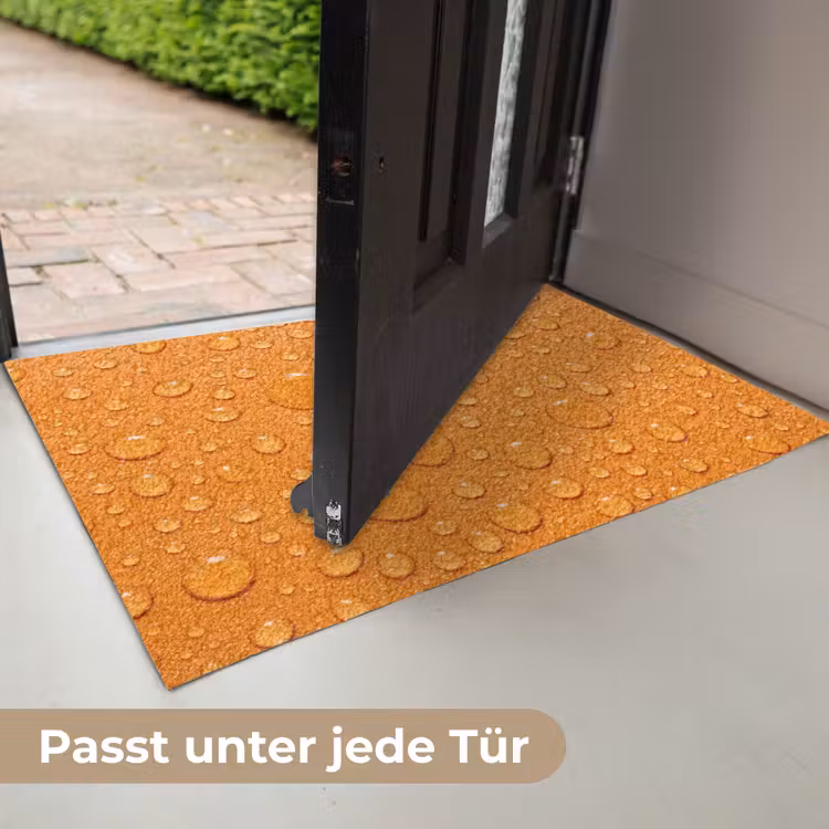 Water - Druppels - Oranje Deurmat klein -USP_DE