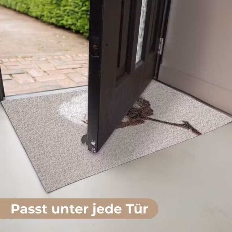 Katoenbol - Minimalistisch - Wit Deurmat klein -USP_DE