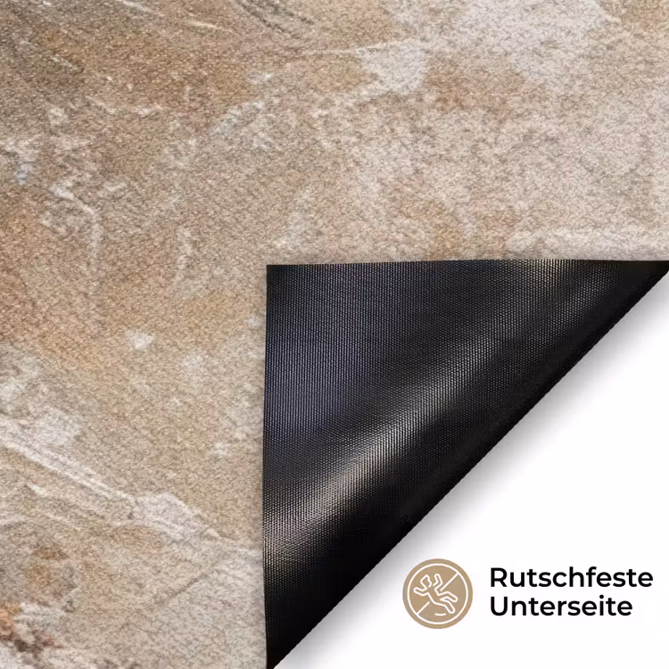 Kerst - Kerstballen - Beige - Goud Deurmat klein -antislip_DE