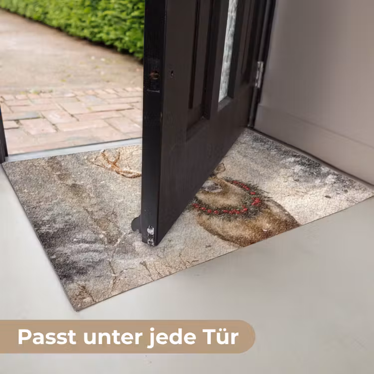 Kerst - Rendier - Winter - Krans Deurmat klein -USP_DE