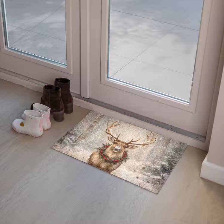 Kerst - Rendier - Winter - Krans Deurmat klein -sfeer3