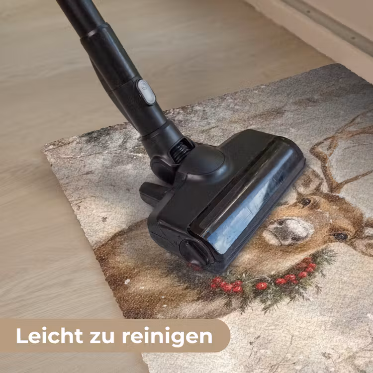 Kerst - Rendier - Winter - Krans Deurmat klein -reinigen_DE