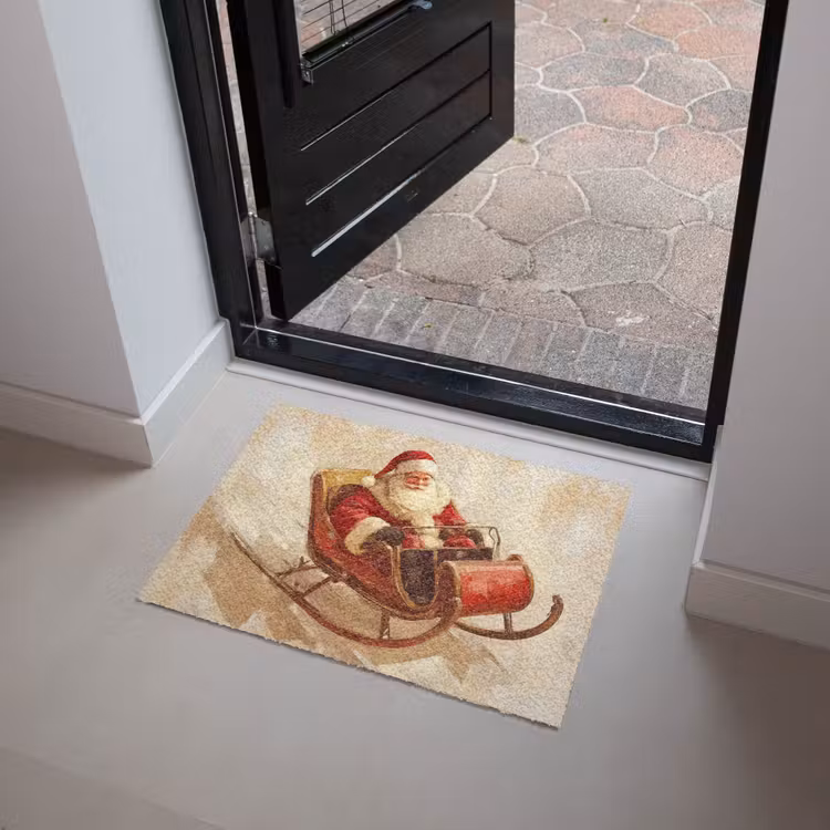 Kerst - Slee - Kerstman Deurmat klein -sfeer5