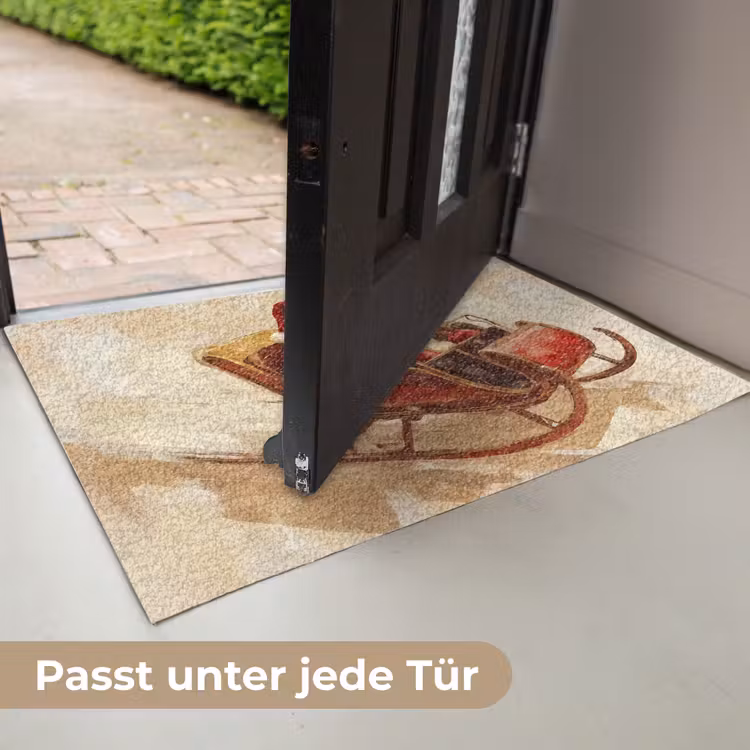 Kerst - Slee - Kerstman Deurmat klein -USP_DE