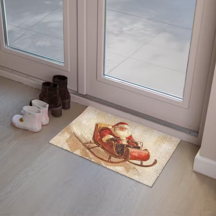 Kerst - Slee - Kerstman Deurmat klein -sfeer3