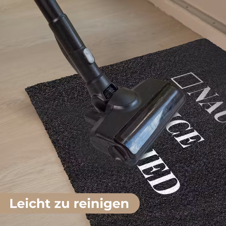Kerst - Zwart - Wit - Quote - Grappig Deurmat klein -reinigen_DE