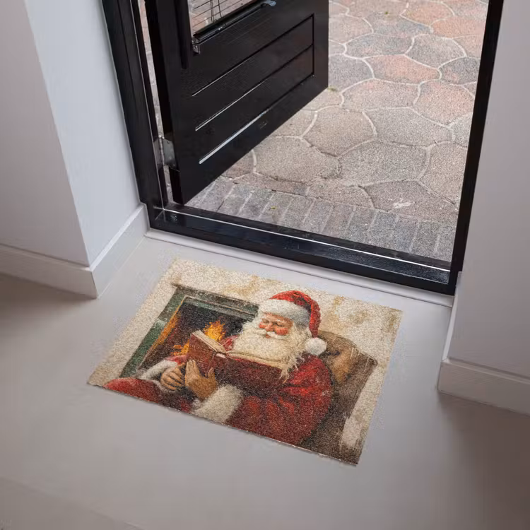Kerst - Kerstman - Winter - Open Haard Deurmat klein -sfeer5