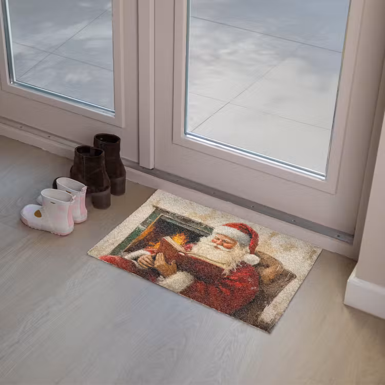 Kerst - Kerstman - Winter - Open Haard Deurmat klein -sfeer3