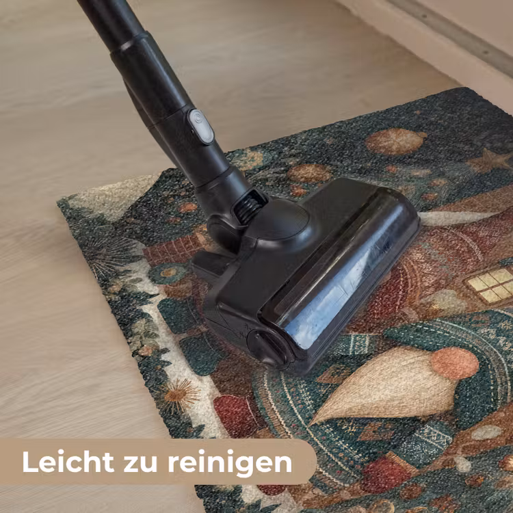 Kerst - Gnomen - Peperkoekhuisje - Rood - Groen Deurmat klein -reinigen_DE