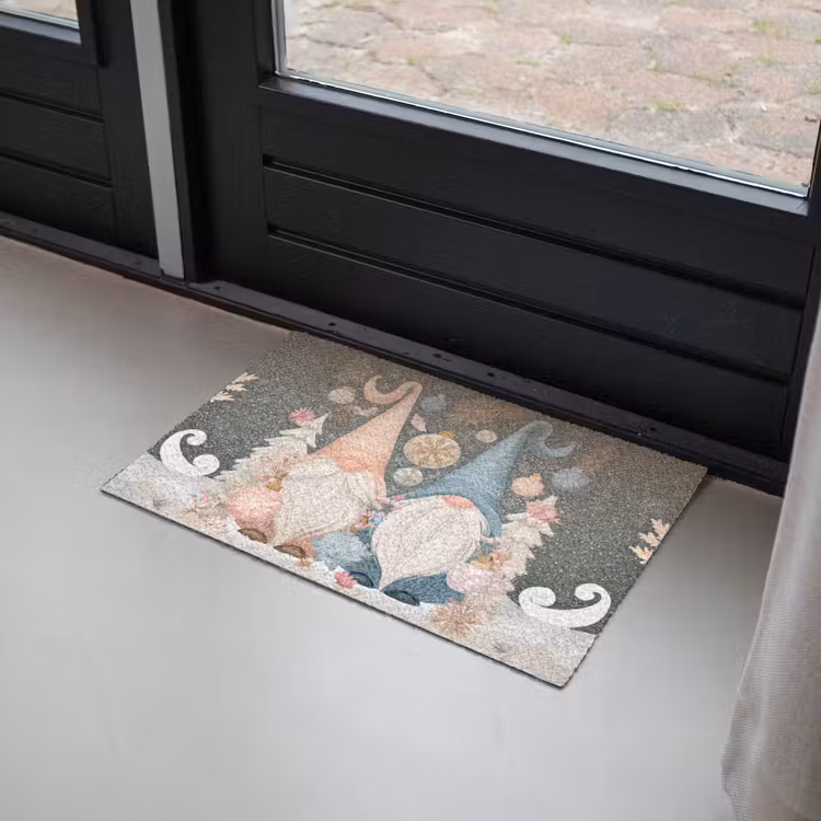 Kerst - Gnomen - Pastel Deurmat klein -sfeer2