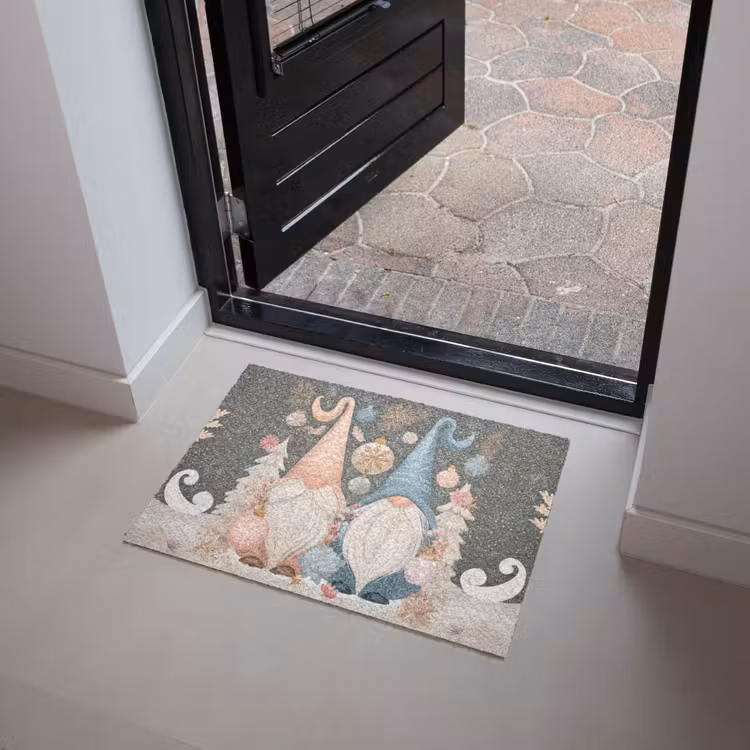 Kerst - Gnomen - Pastel Deurmat klein -sfeer5