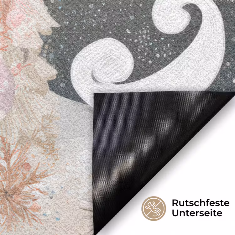 Kerst - Gnomen - Pastel Deurmat klein -antislip_DE