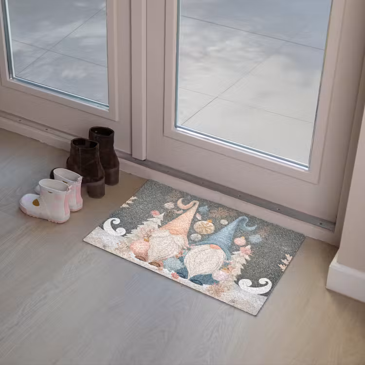 Kerst - Gnomen - Pastel Deurmat klein -sfeer3