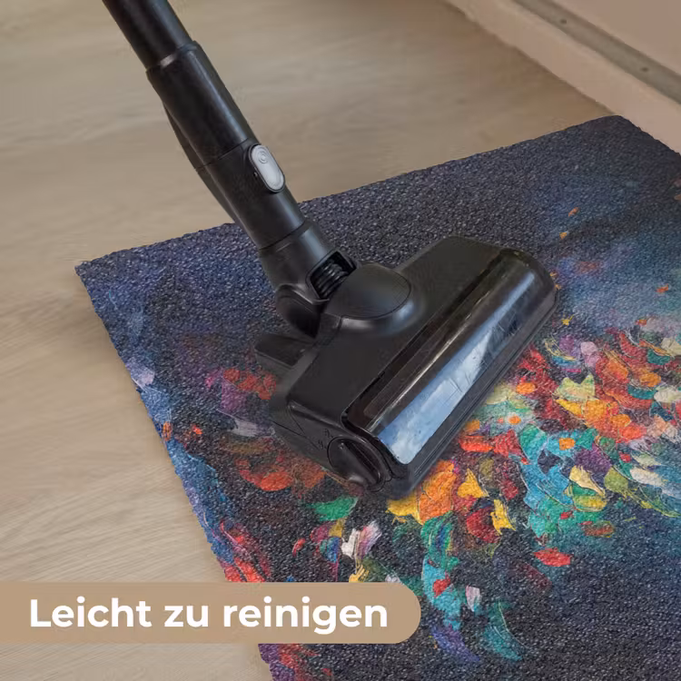 Kerstboom - Kerst - Abstract - Kleurrijk Deurmat klein -reinigen_DE