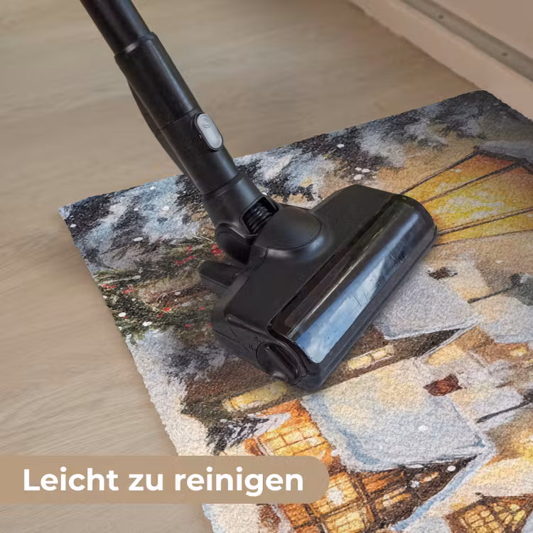 Kerstdorp - Huizen - Sneeuw - Kerst Deurmat klein -reinigen_DE