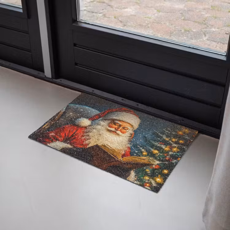 Kerstman - Kerst - Winter - Kerstboom Deurmat klein -sfeer2