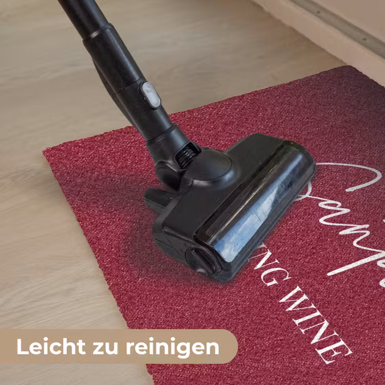 Santa - Wine - Rood - Kerst - Kerstman Deurmat klein -reinigen_DE