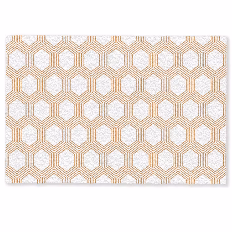 Wit - Patroon - Symmetrisch - Modern Deurmat klein 898 -zkaufland3d