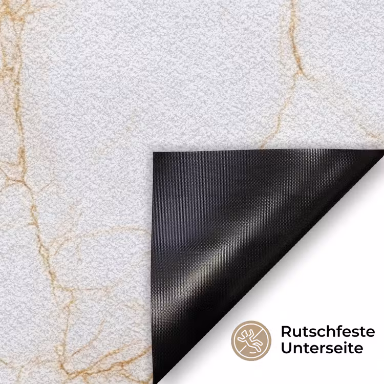 Wit - Goud - Marmer - Aders Deurmat klein 898 -antislip_DE