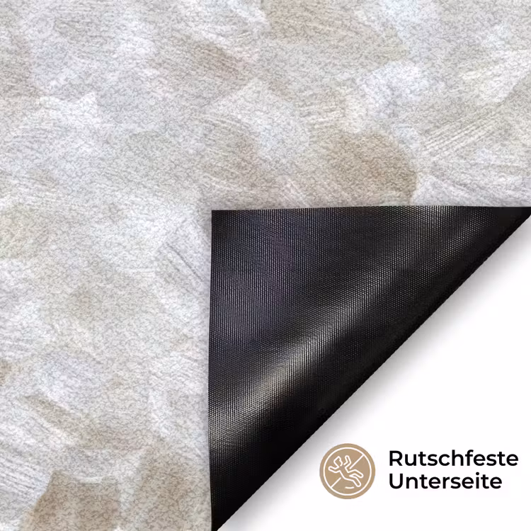 Wit - Penseelstreken - Reliëfeffect Deurmat klein 898 -antislip_DE