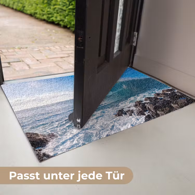 Golf - Oceaan - Brekend - Water - Blauw Deurmat klein -USP_DE