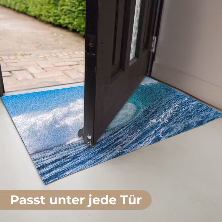 Golf - Oceaan - Water - Dynamisch - Blauw Deurmat klein -USP_DE