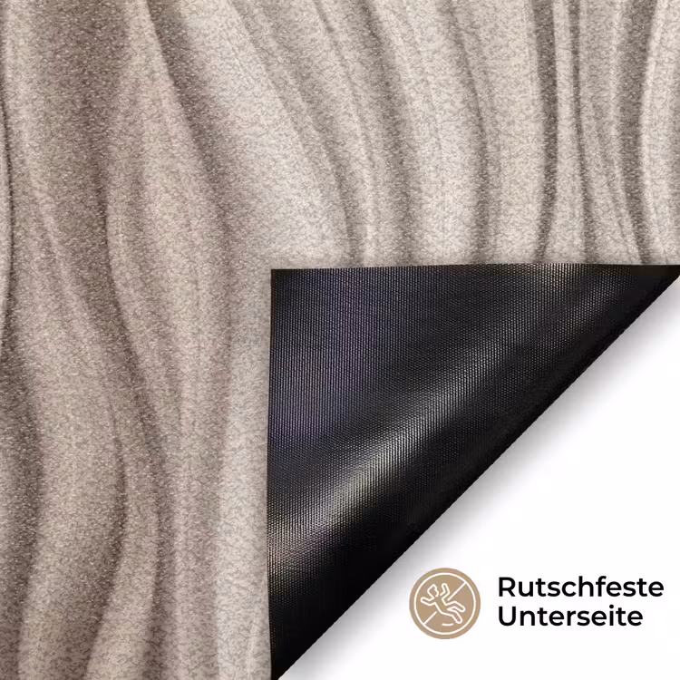 Golven - 3D - Crème Deurmat klein 898 -antislip_DE