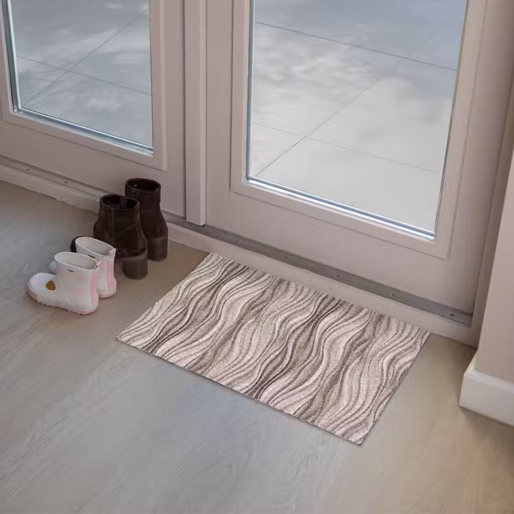 Golven - 3D - Crème Deurmat klein 898 -sfeer3
