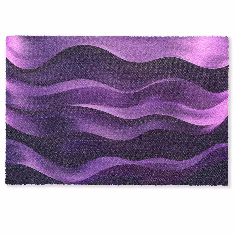 Golven - Abstract - Paars Deurmat klein -zkaufland3d